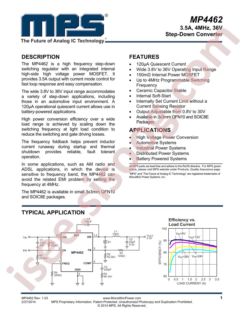 MP4462 Datasheet