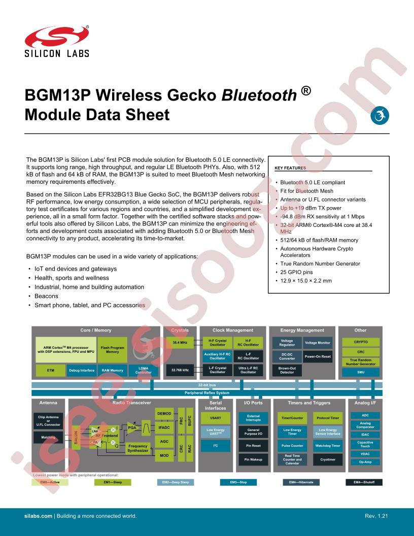 BGM13P Series Datasheet