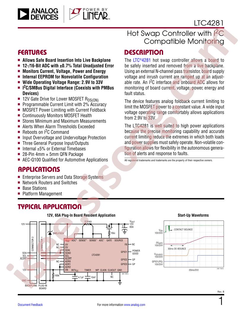 LTC4281 Datasheet