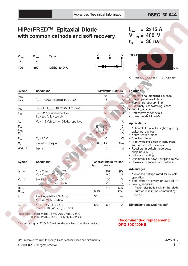 DSEC30-04A