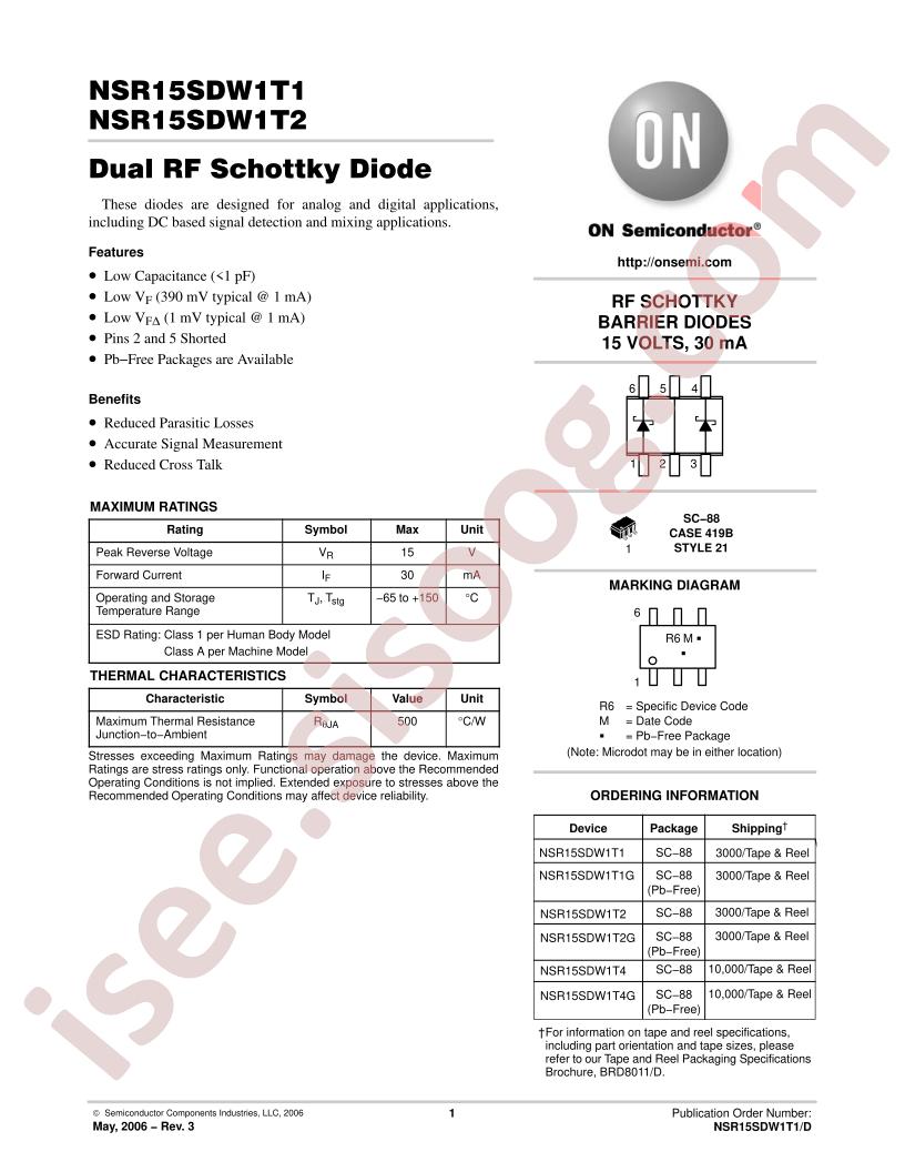 NSR15SDW1T1,2