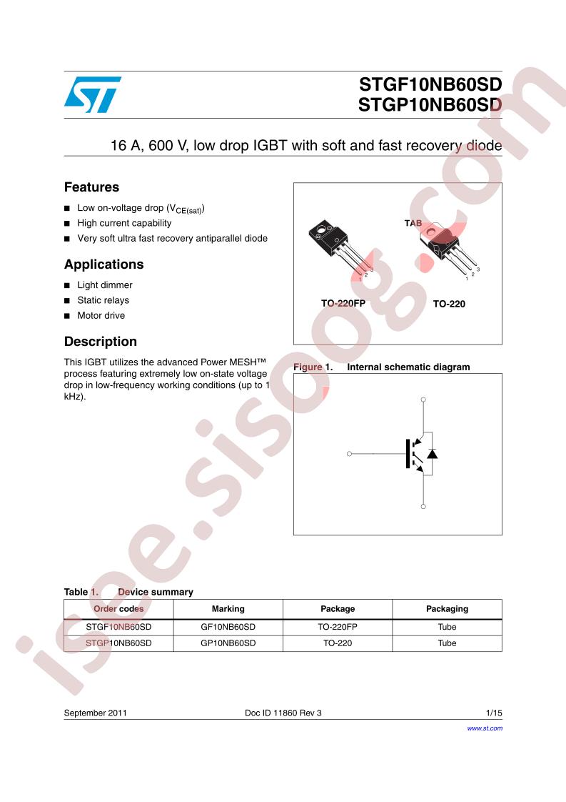 STG(F,P)10NB60SD