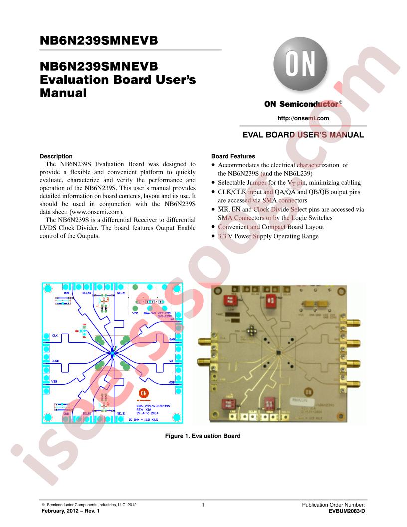 NB6N239SMNEVB Manual