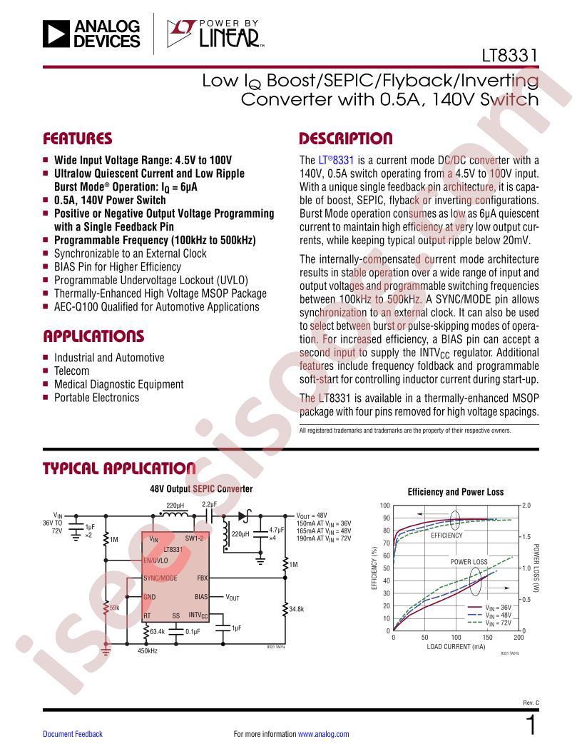 LT8331 Datasheet