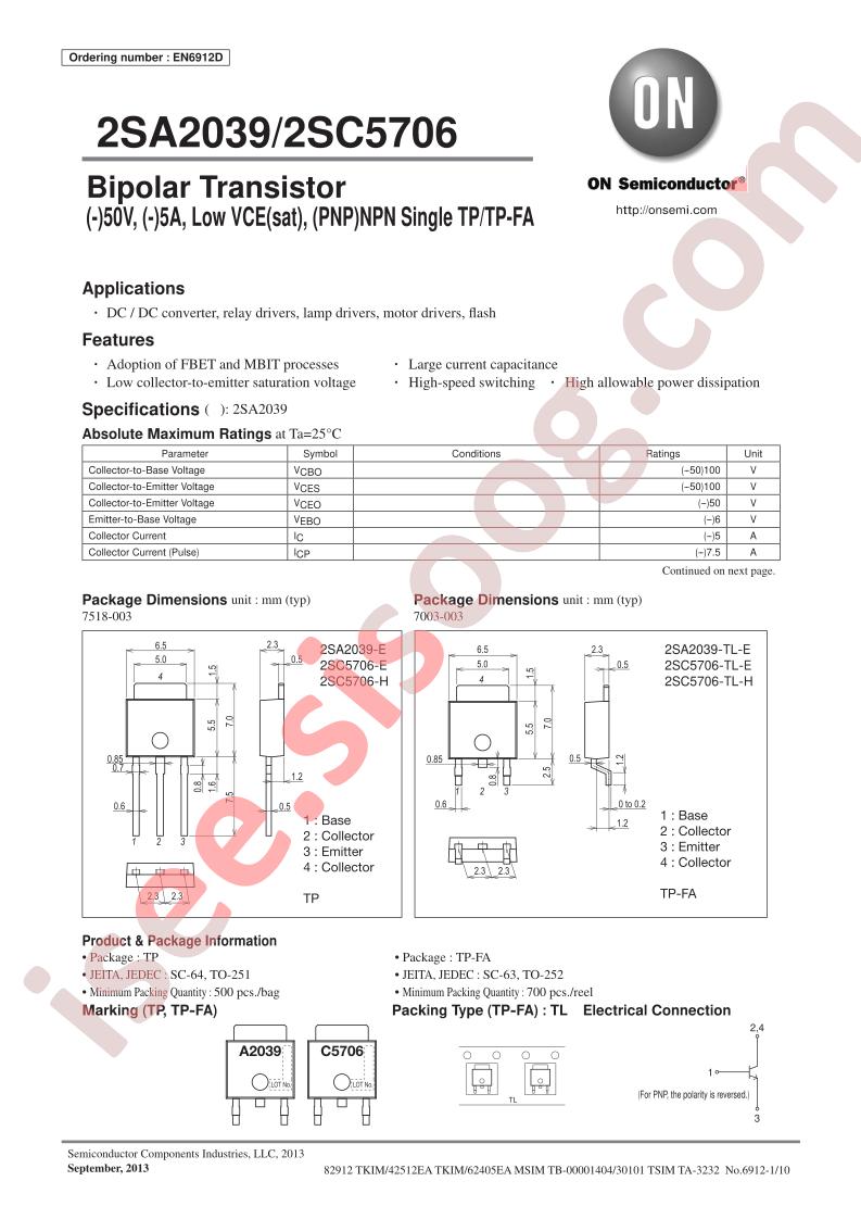 2SA2039/2SC5706