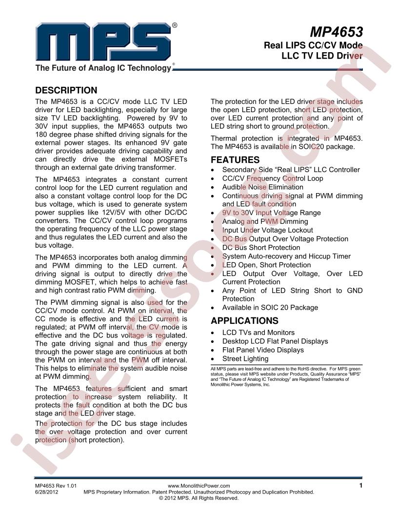 MP4653 Datasheet