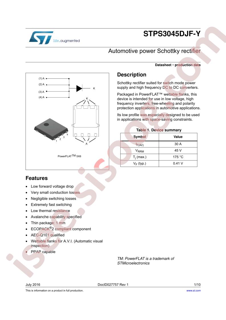STPS3045DJFY-TR