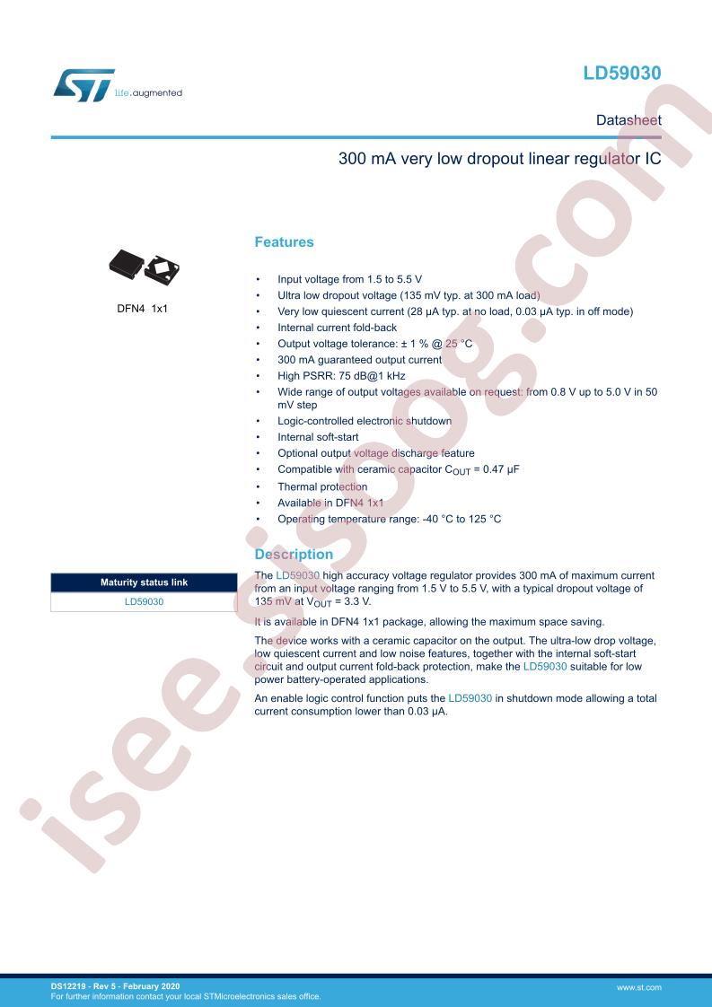 LD59030 Datasheet