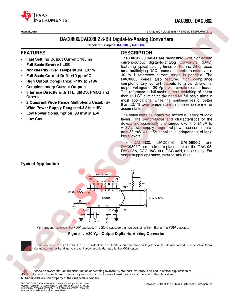 DAC0800/0802