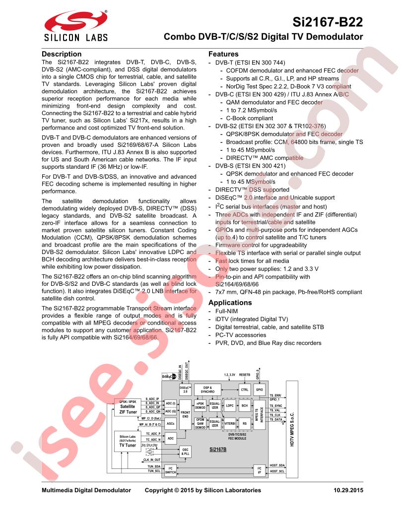 Si2167-B22-GM