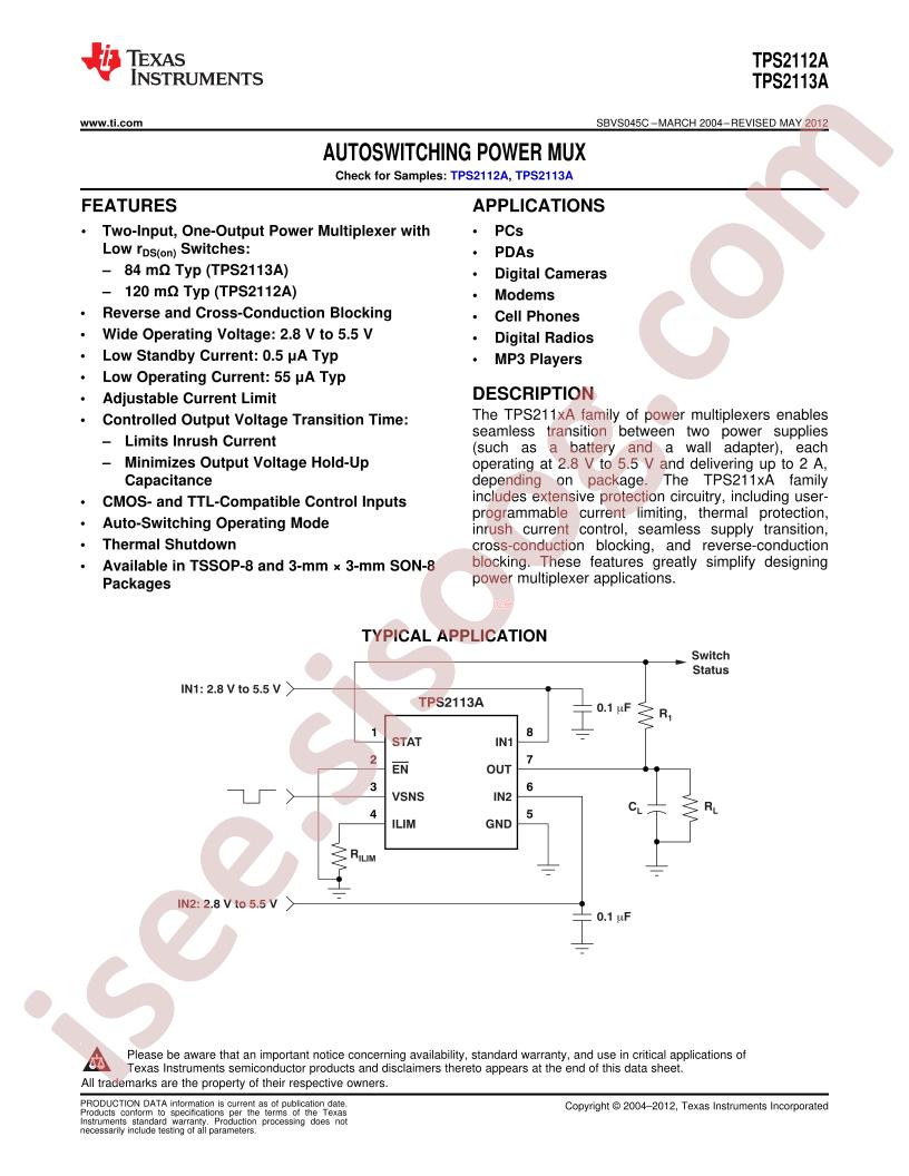 TPS2112A/13A