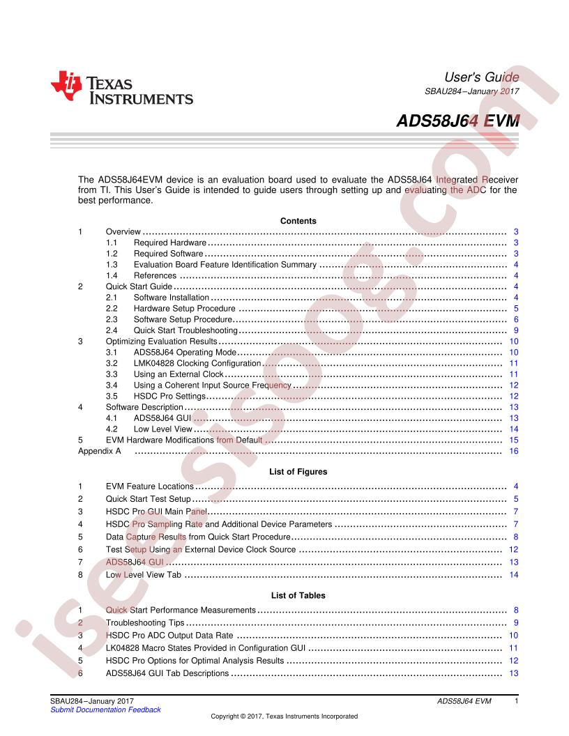 ADS58J64EVM User Guide