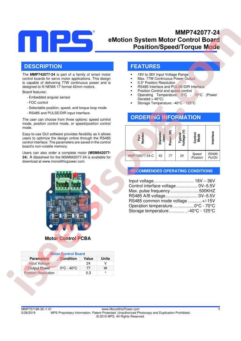 MMP742077-24 Datasheet