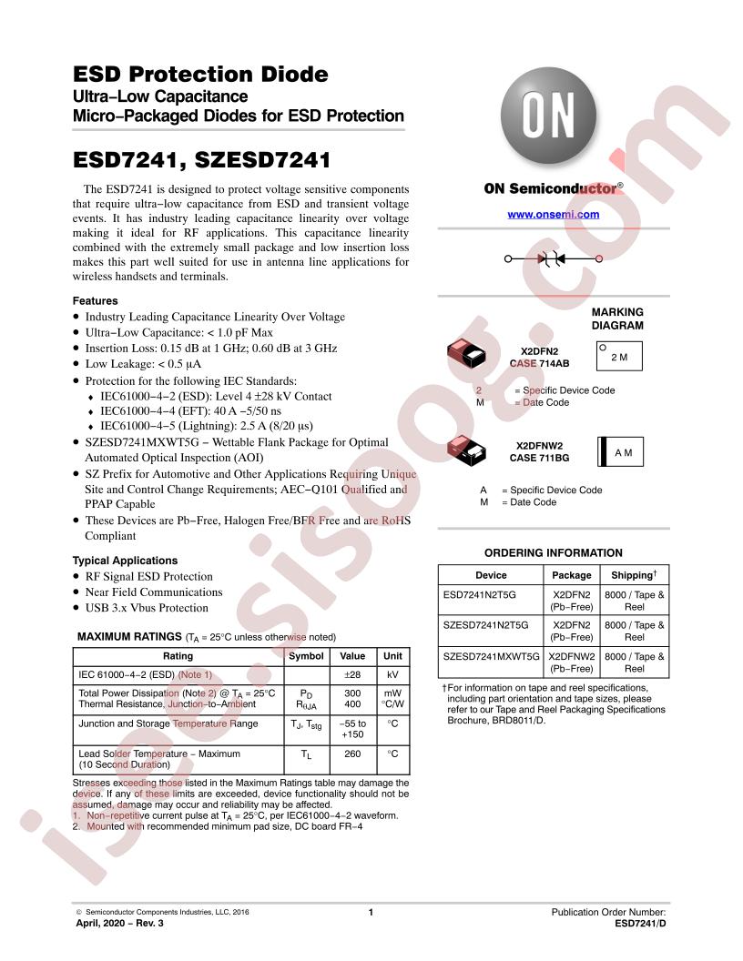 ESD7241, SZESD7241