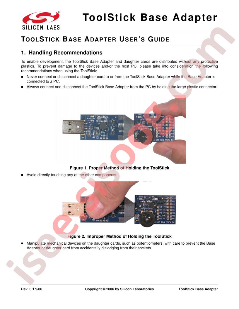 ToolStick Base Adapter Guide