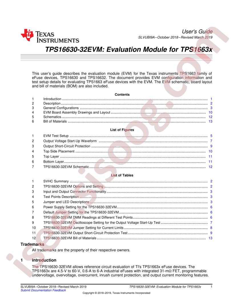 TPS16630-32EVM User Guide