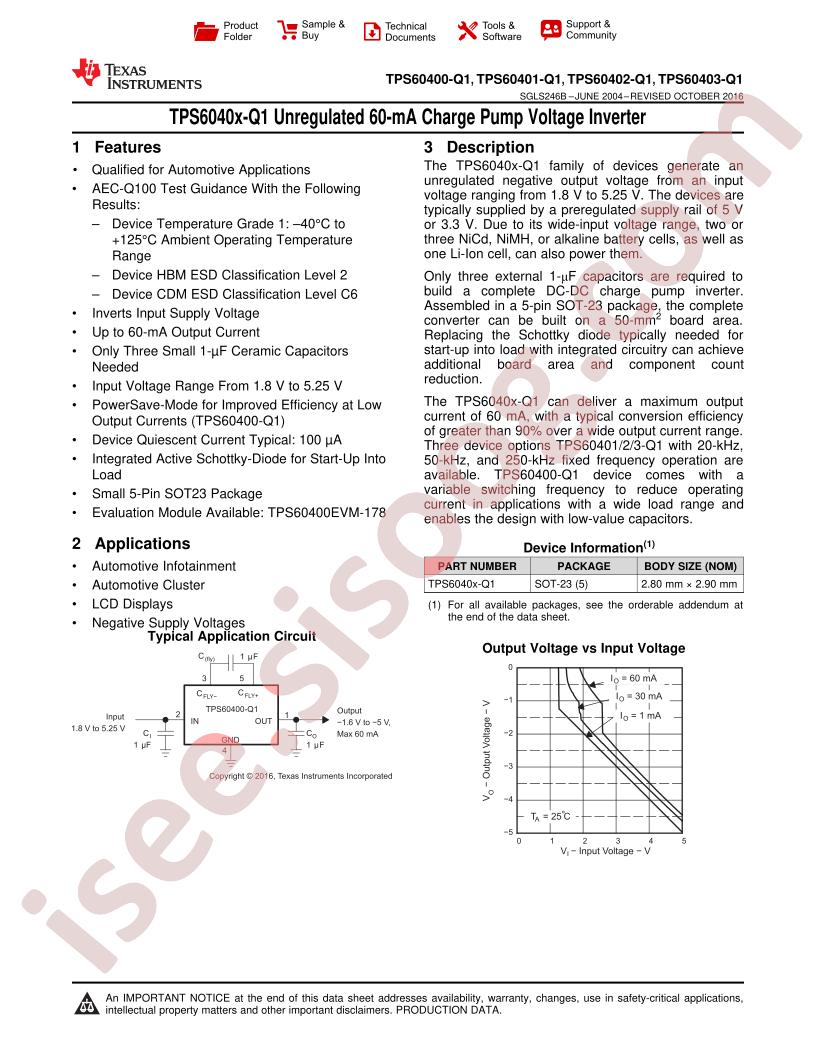 TPS60400,1,2,3-Q1