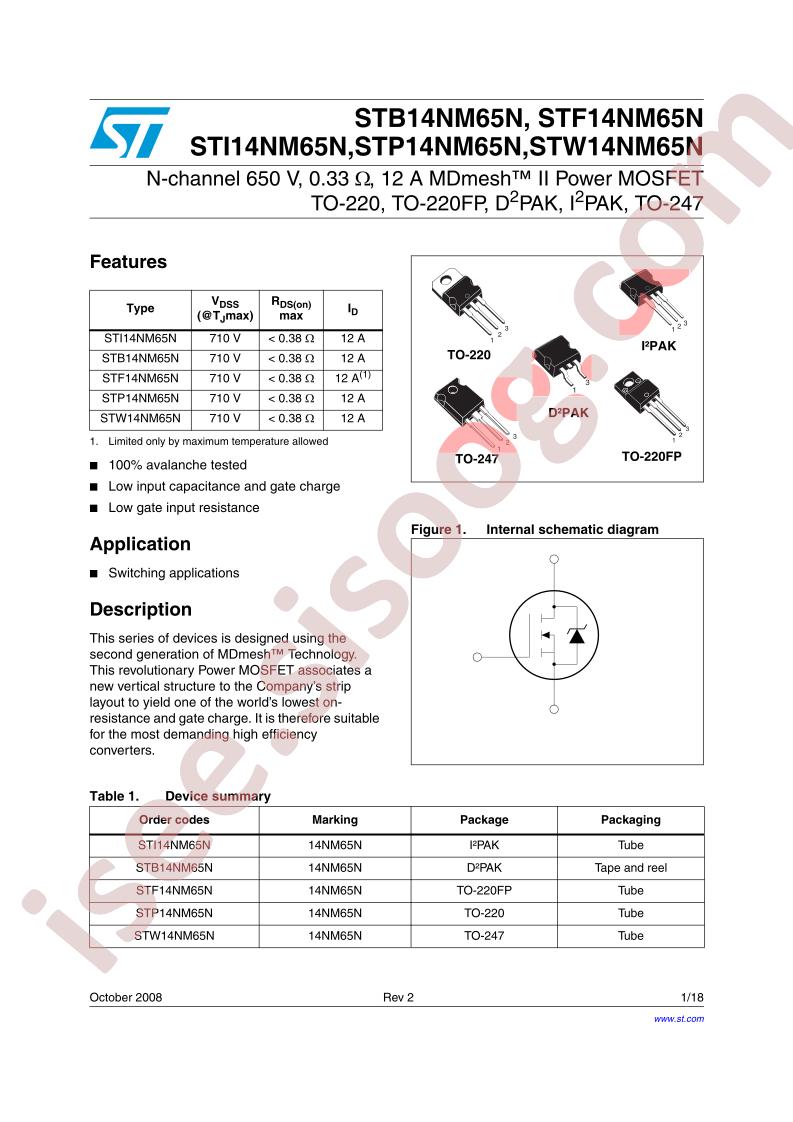 STx14NM65N