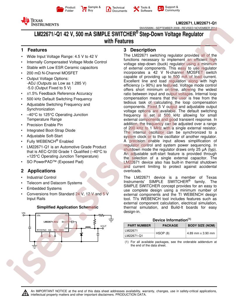 LM22671(Q) Datasheet