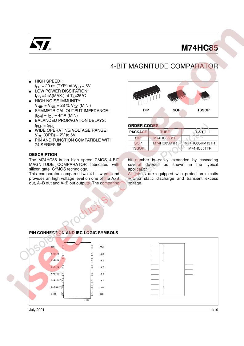 M74HC85