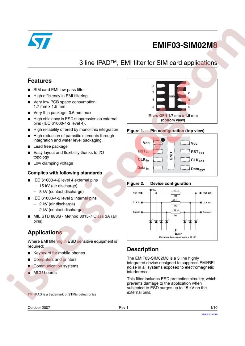 EMIF03-SIM02M8