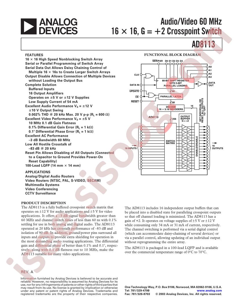 AD8113