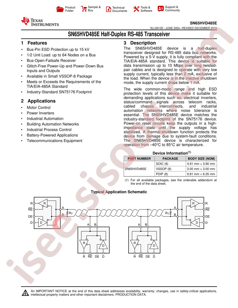 SN65HVD485E