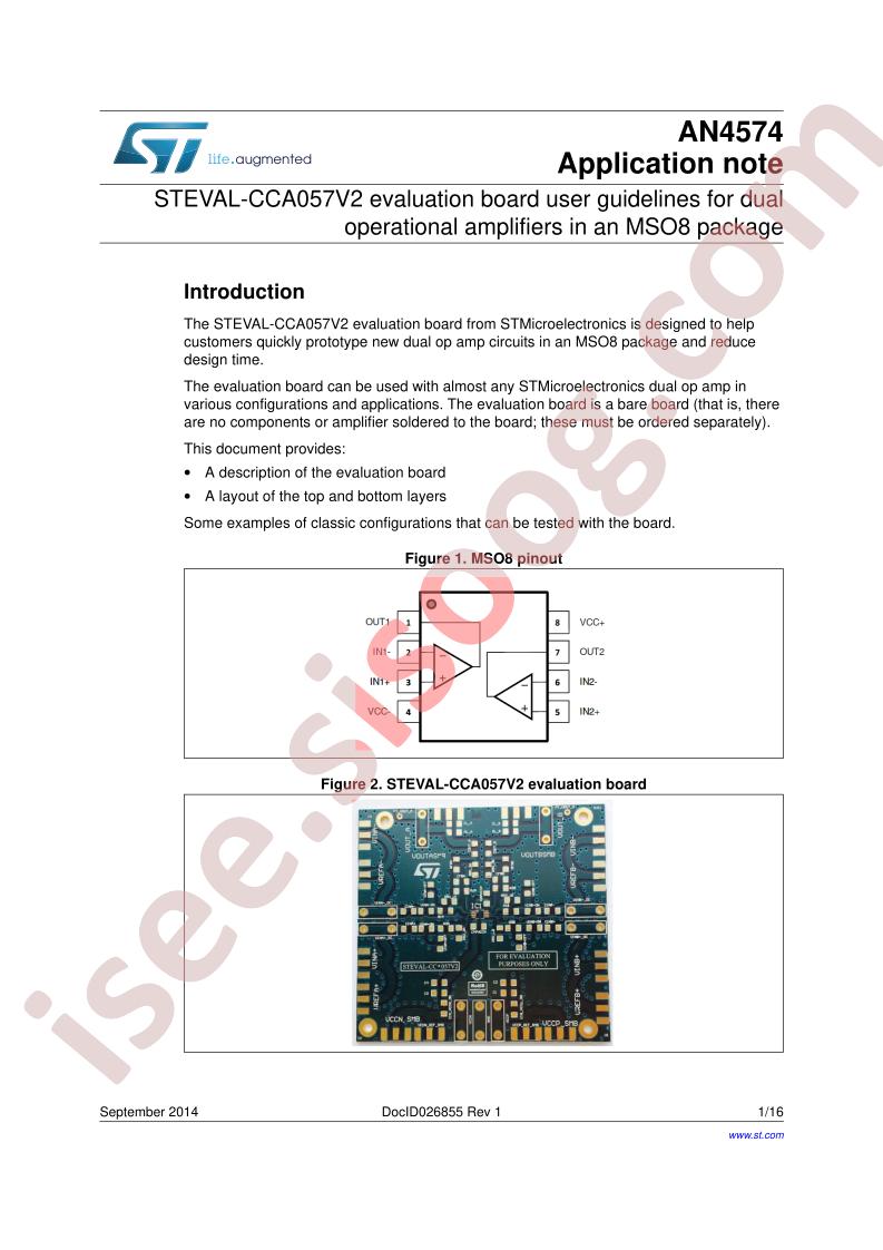 STEVAL-CCA057V2 User Guide