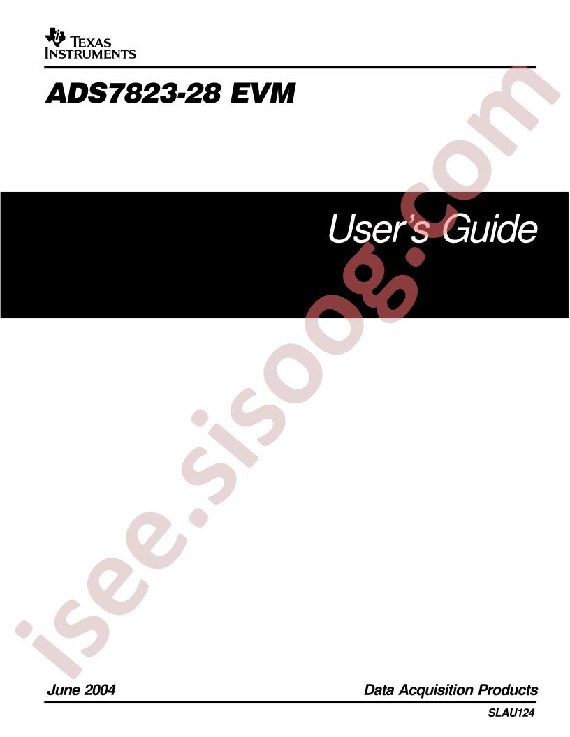 ADS7823-28 EVM