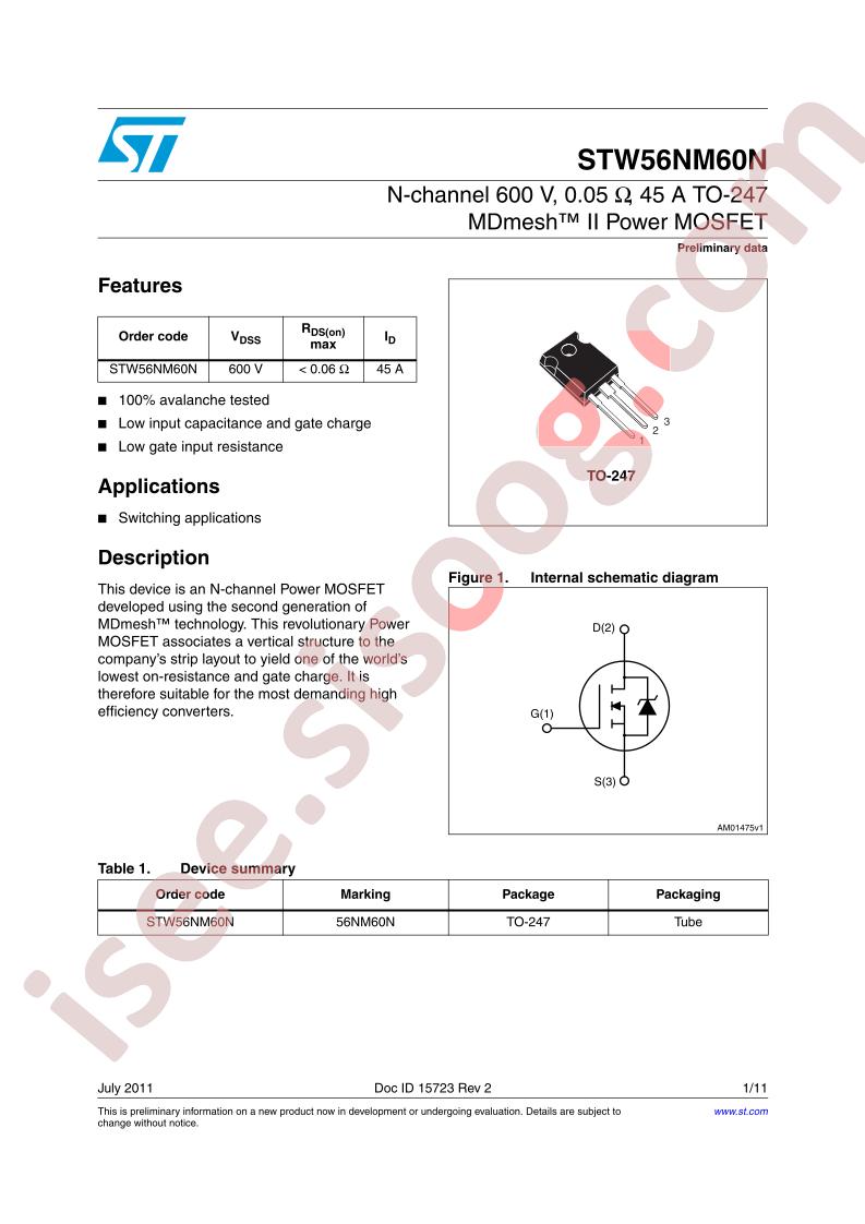 STW56NM60N