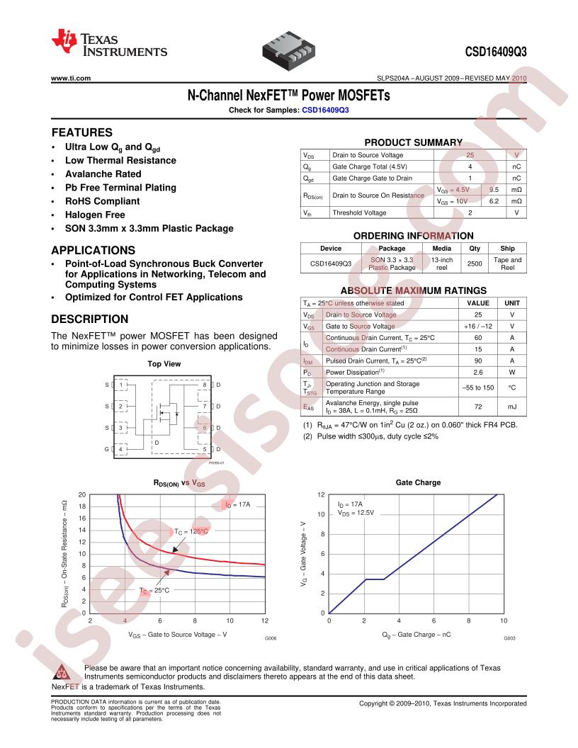 CSD16409Q3