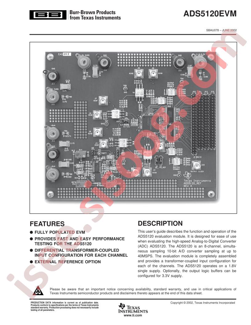ADS5120EVM