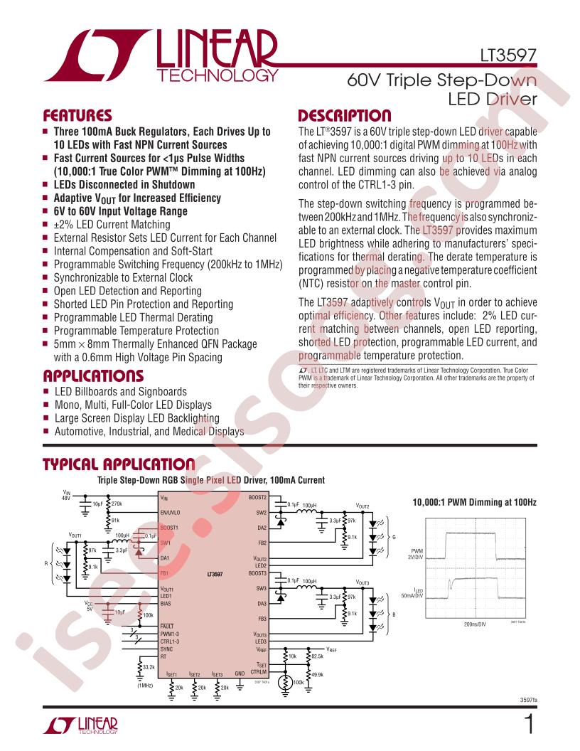 LT3597 Series