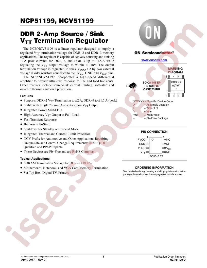 NCP51199, NCV51199