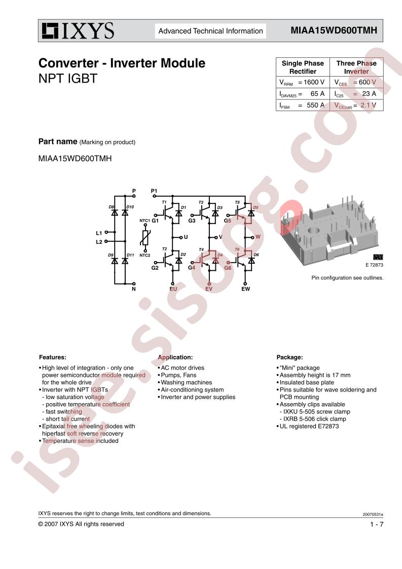 MIAA15WD600TMH