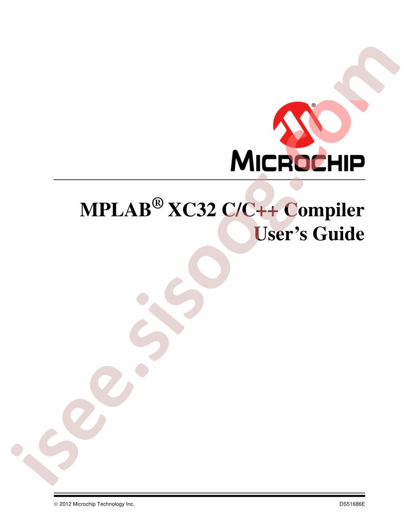 MPLAB XC32 C Compiler User Guide
