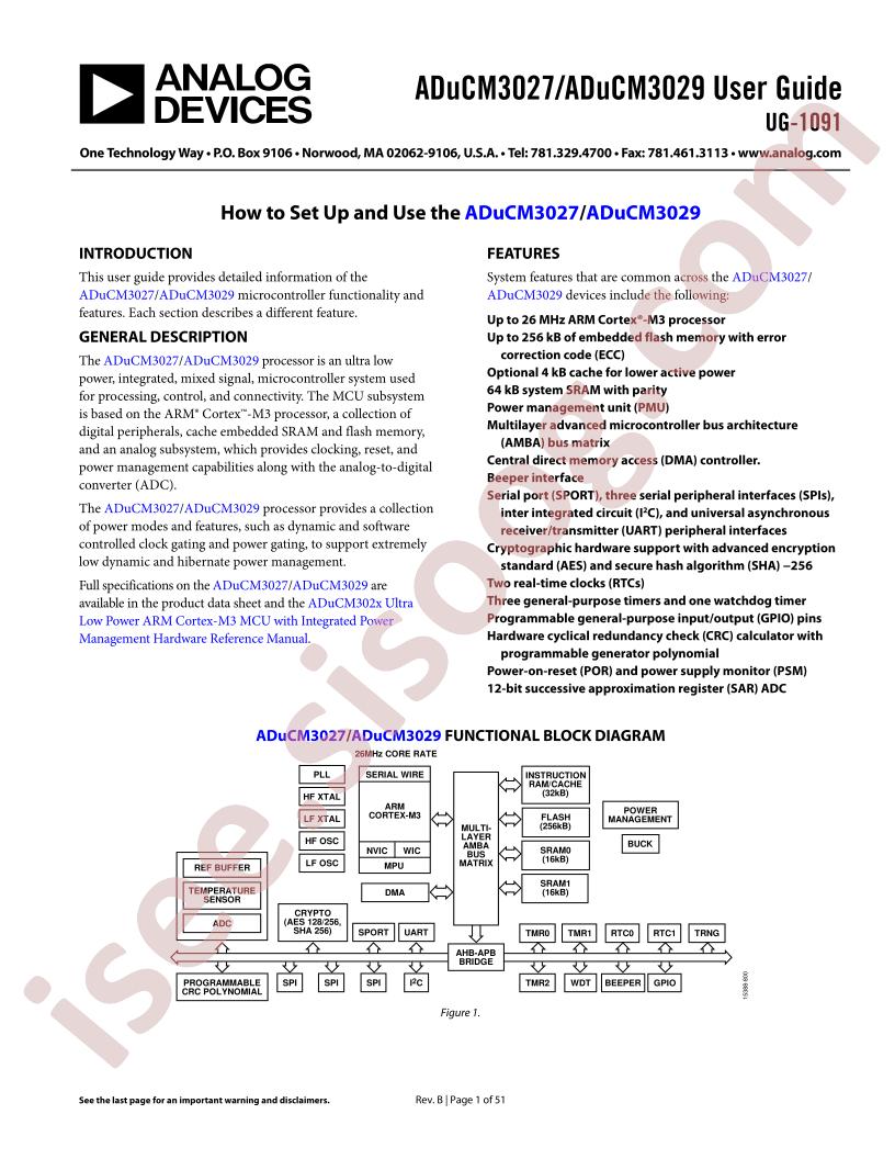 ADuCM3027,29 Guide