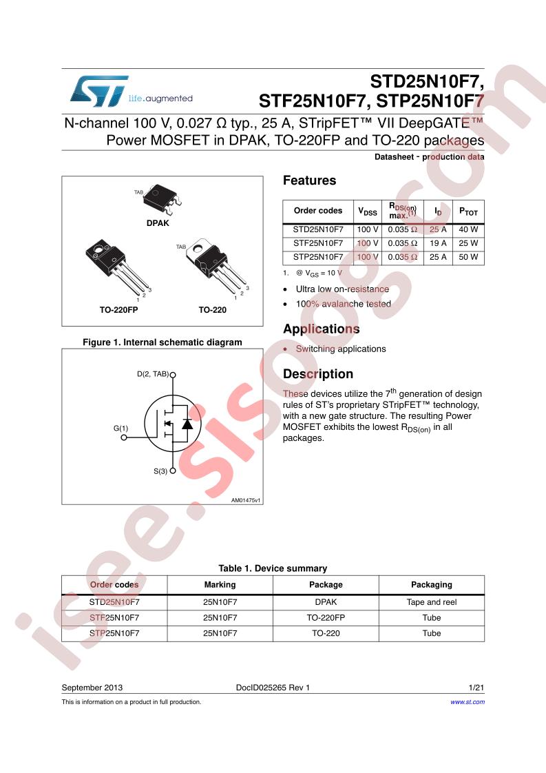 STx25N10F7