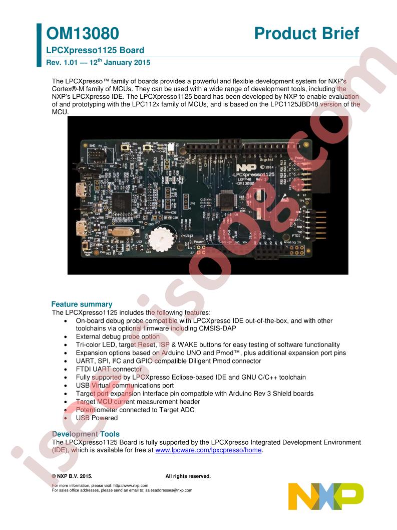 OM13080 Product Brief