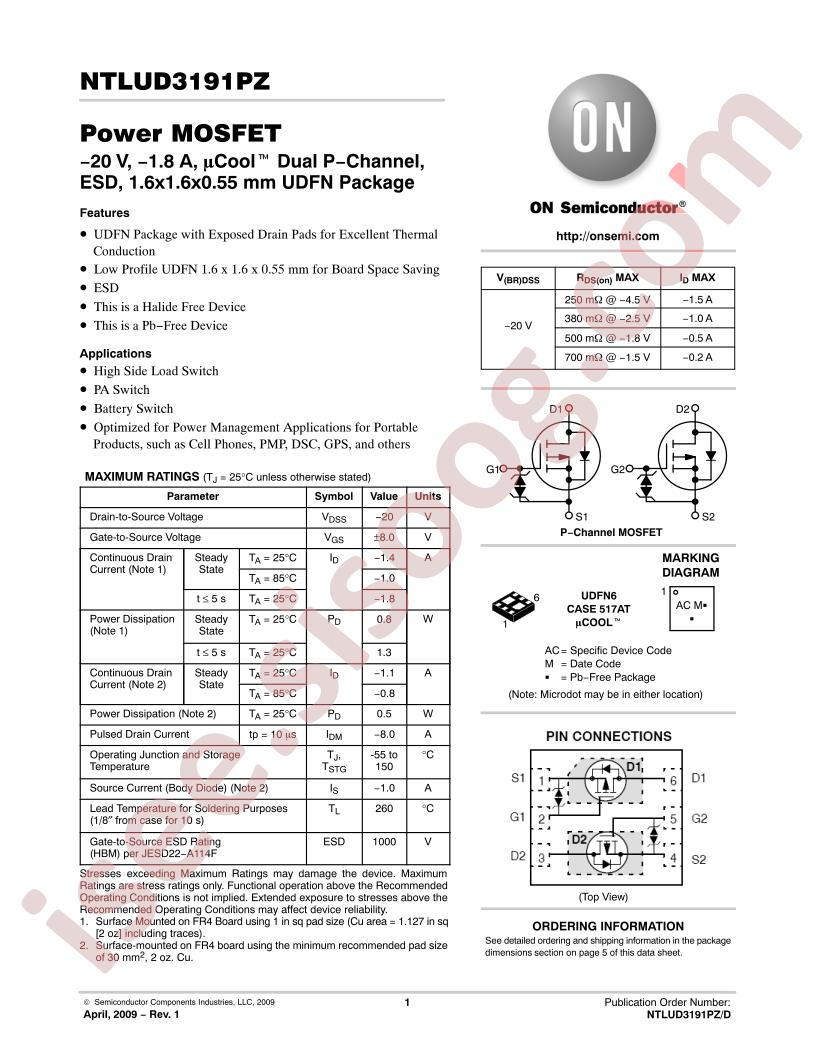 NTLUD3191PZ