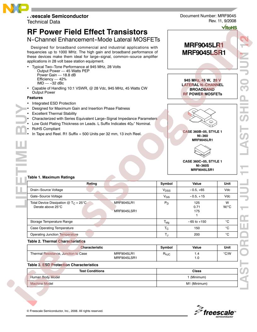 MRF9045LR1/LSR1