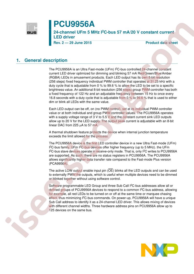 PCU9956A Datasheet