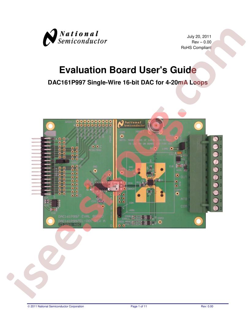 DAC161P997 User Guide