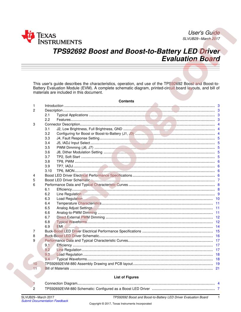 TPS92692EVM-880 User Guide