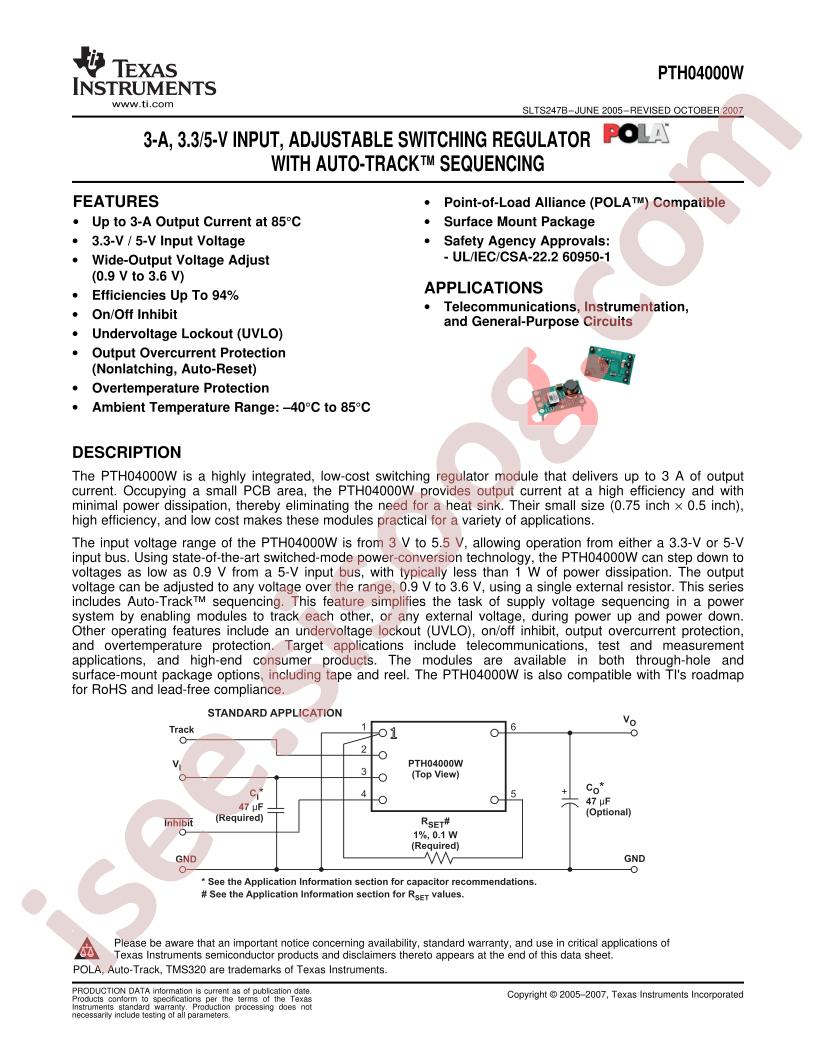 PTH04000W Series