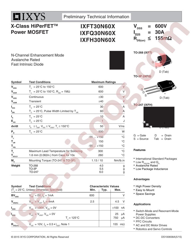 IXF(T,Q,H)30N60X