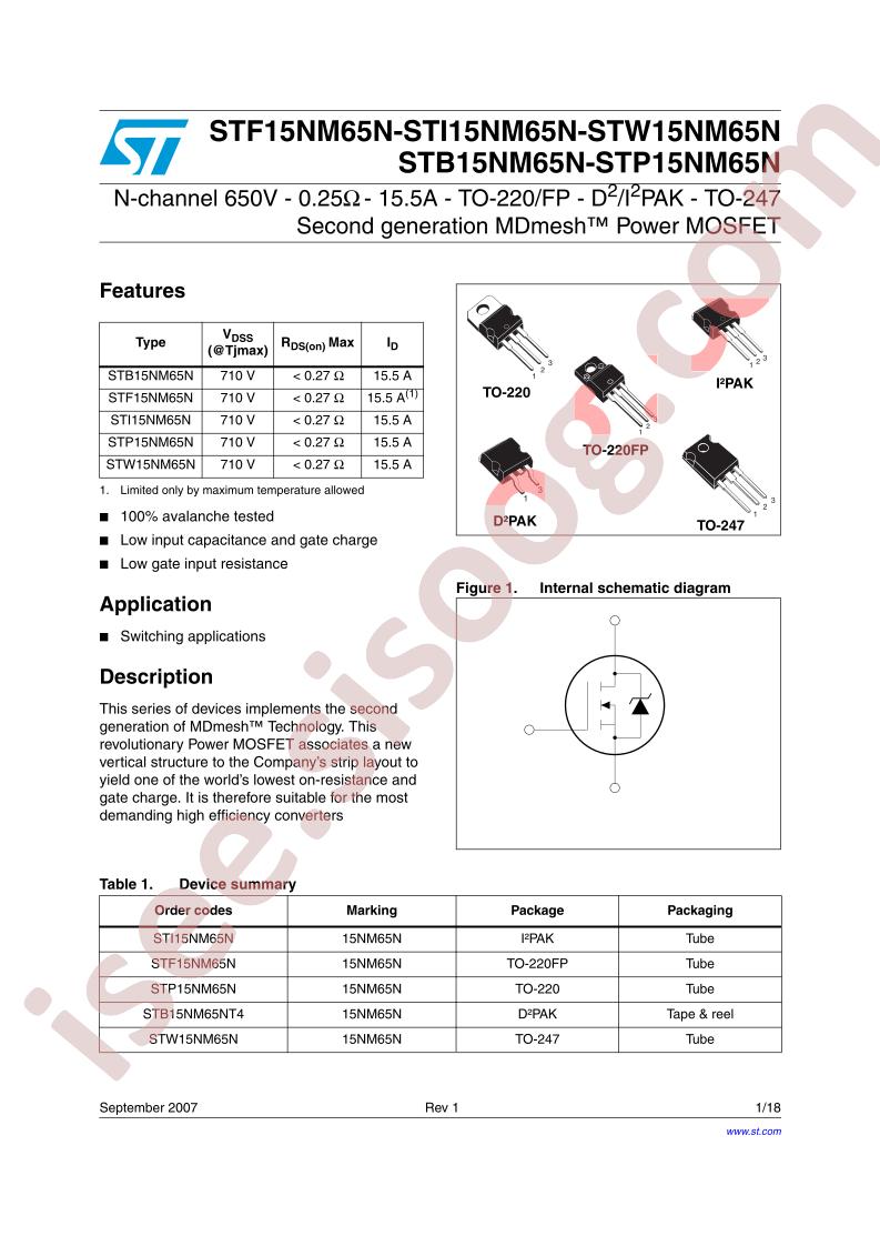 STx15NM65N