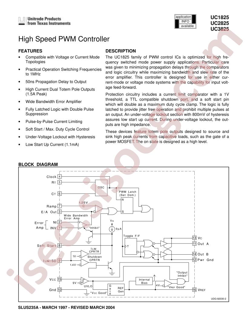 UCx825 Datasheet