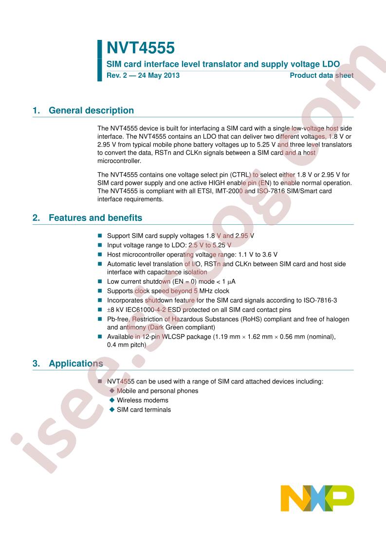 NVT4555 Datasheet
