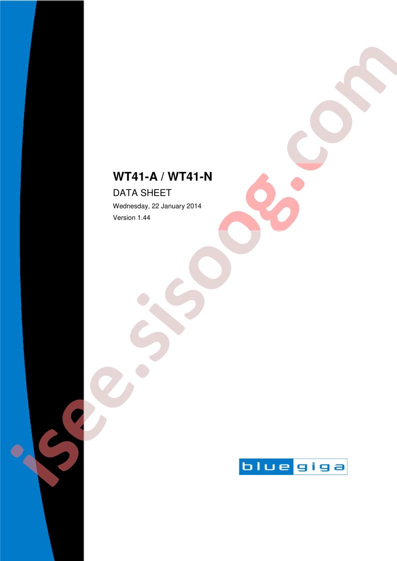 WT41-A/N Datasheet